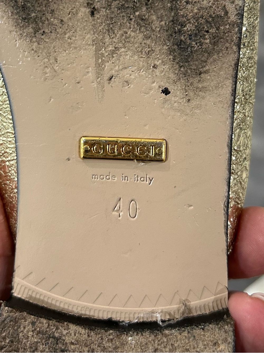 Gucci Marmont metallic Fringe mules Size 40 - Picture 6 of 7